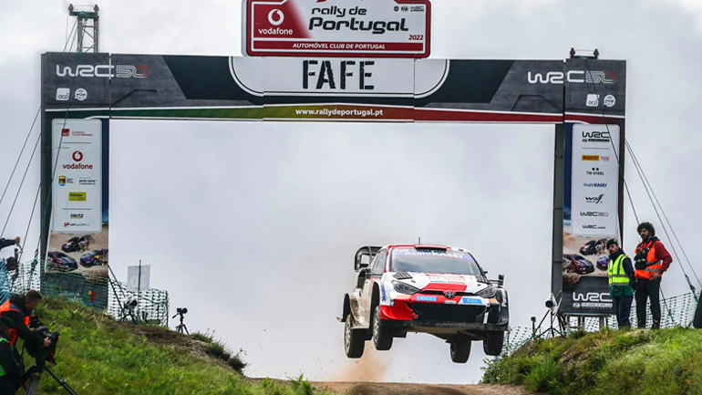 Πρώτοι στο βάθρο στο Ράλι Πορτογαλίας οι Kalle Rovanpera- Jonne Halttunen (Toyota GR Yaris Rally1)